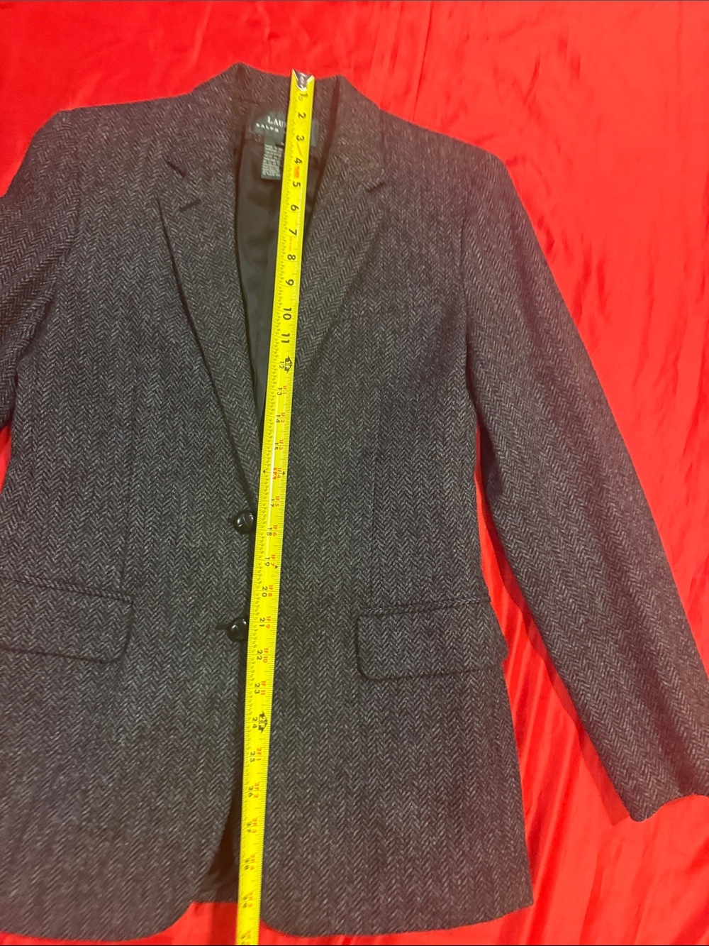 WOW POSHMARK - Lauren Ralph Lauren Herringbone Blazer - Picture 5 of 8